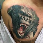 photo example of a gorilla tattoo 28.01.2019 №060 - drawing tattoo gorilla - tattoovalue.net