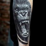 photo example of a gorilla tattoo 28.01.2019 №068 - drawing tattoo gorilla - tattoovalue.net