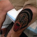 photo example of a gorilla tattoo 28.01.2019 №077 - drawing tattoo gorilla - tattoovalue.net