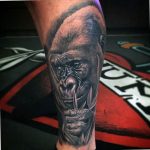 photo example of a gorilla tattoo 28.01.2019 №085 - drawing tattoo gorilla - tattoovalue.net