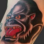 photo example of a gorilla tattoo 28.01.2019 №093 - drawing tattoo gorilla - tattoovalue.net