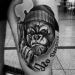 photo example of a gorilla tattoo 28.01.2019 №102 - drawing tattoo gorilla - tattoovalue.net