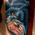 photo example of a gorilla tattoo 28.01.2019 №110 - drawing tattoo gorilla - tattoovalue.net