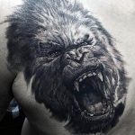 photo example of a gorilla tattoo 28.01.2019 №114 - drawing tattoo gorilla - tattoovalue.net