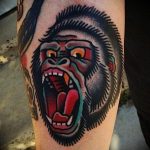 photo example of a gorilla tattoo 28.01.2019 №117 - drawing tattoo gorilla - tattoovalue.net