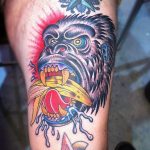 photo example of a gorilla tattoo 28.01.2019 №123 - drawing tattoo gorilla - tattoovalue.net