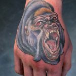 photo example of a gorilla tattoo 28.01.2019 №125 - drawing tattoo gorilla - tattoovalue.net