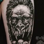 photo example of a gorilla tattoo 28.01.2019 №138 - drawing tattoo gorilla - tattoovalue.net