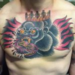 photo example of a gorilla tattoo 28.01.2019 №142 - drawing tattoo gorilla - tattoovalue.net