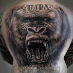 photo example of a gorilla tattoo 28.01.2019 №150 - drawing tattoo gorilla - tattoovalue.net