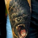 photo example of a gorilla tattoo 28.01.2019 №152 - drawing tattoo gorilla - tattoovalue.net