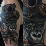 photo example of a gorilla tattoo 28.01.2019 №158 - drawing tattoo gorilla - tattoovalue.net