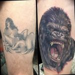 photo example of a gorilla tattoo 28.01.2019 №159 - drawing tattoo gorilla - tattoovalue.net