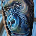 photo example of a gorilla tattoo 28.01.2019 №160 - drawing tattoo gorilla - tattoovalue.net