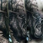 photo example of a gorilla tattoo 28.01.2019 №168 - drawing tattoo gorilla - tattoovalue.net
