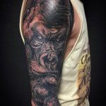 photo example of a gorilla tattoo 28.01.2019 №169 - drawing tattoo gorilla - tattoovalue.net