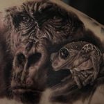 photo example of a gorilla tattoo 28.01.2019 №177 - drawing tattoo gorilla - tattoovalue.net