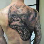 photo example of a gorilla tattoo 28.01.2019 №180 - drawing tattoo gorilla - tattoovalue.net