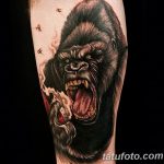 photo example of a gorilla tattoo 28.01.2019 №182 - drawing tattoo gorilla - tattoovalue.net