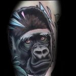 photo example of a gorilla tattoo 28.01.2019 №184 - drawing tattoo gorilla - tattoovalue.net