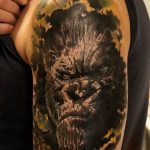 photo example of a gorilla tattoo 28.01.2019 №191 - drawing tattoo gorilla - tattoovalue.net