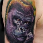 photo example of a gorilla tattoo 28.01.2019 №193 - drawing tattoo gorilla - tattoovalue.net