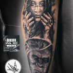 photo example of a gorilla tattoo 28.01.2019 №197 - drawing tattoo gorilla - tattoovalue.net