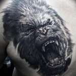 photo example of a gorilla tattoo 28.01.2019 №201 - drawing tattoo gorilla - tattoovalue.net