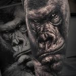 photo example of a gorilla tattoo 28.01.2019 №202 - drawing tattoo gorilla - tattoovalue.net