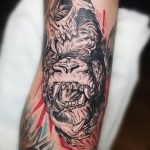 photo example of a gorilla tattoo 28.01.2019 №208 - drawing tattoo gorilla - tattoovalue.net