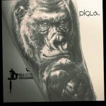 photo example of a gorilla tattoo 28.01.2019 №210 - drawing tattoo gorilla - tattoovalue.net