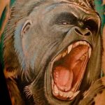 photo example of a gorilla tattoo 28.01.2019 №222 - drawing tattoo gorilla - tattoovalue.net