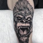 photo example of a gorilla tattoo 28.01.2019 №225 - drawing tattoo gorilla - tattoovalue.net