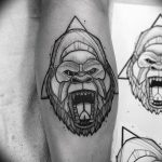 photo example of a gorilla tattoo 28.01.2019 №236 - drawing tattoo gorilla - tattoovalue.net