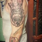 photo example of a gorilla tattoo 28.01.2019 №239 - drawing tattoo gorilla - tattoovalue.net