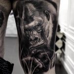 photo example of a gorilla tattoo 28.01.2019 №246 - drawing tattoo gorilla - tattoovalue.net