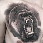 photo example of a gorilla tattoo 28.01.2019 №251 - drawing tattoo gorilla - tattoovalue.net