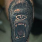 photo example of a gorilla tattoo 28.01.2019 №253 - drawing tattoo gorilla - tattoovalue.net