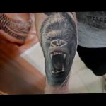 photo example of a gorilla tattoo 28.01.2019 №254 - drawing tattoo gorilla - tattoovalue.net
