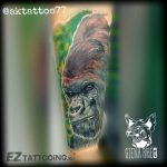 photo example of a gorilla tattoo 28.01.2019 №255 - drawing tattoo gorilla - tattoovalue.net