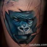 photo example of a gorilla tattoo 28.01.2019 №258 - drawing tattoo gorilla - tattoovalue.net