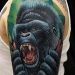 photo example of a gorilla tattoo 28.01.2019 №259 - drawing tattoo gorilla - tattoovalue.net
