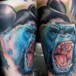 photo example of a gorilla tattoo 28.01.2019 №264 - drawing tattoo gorilla - tattoovalue.net