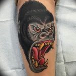 photo example of a gorilla tattoo 28.01.2019 №269 - drawing tattoo gorilla - tattoovalue.net