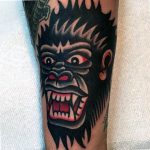 photo example of a gorilla tattoo 28.01.2019 №272 - drawing tattoo gorilla - tattoovalue.net