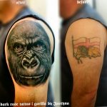 photo example of a gorilla tattoo 28.01.2019 №275 - drawing tattoo gorilla - tattoovalue.net