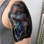 photo example of a gorilla tattoo 28.01.2019 №282 - drawing tattoo gorilla - tattoovalue.net