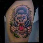 photo example of a gorilla tattoo 28.01.2019 №297 - drawing tattoo gorilla - tattoovalue.net