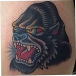 photo example of a gorilla tattoo 28.01.2019 №298 - drawing tattoo gorilla - tattoovalue.net