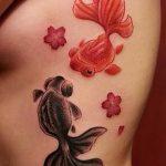 photo goldfish tattoo 04.01.2019 №010 - goldfish tattoo idea - tattoovalue.net